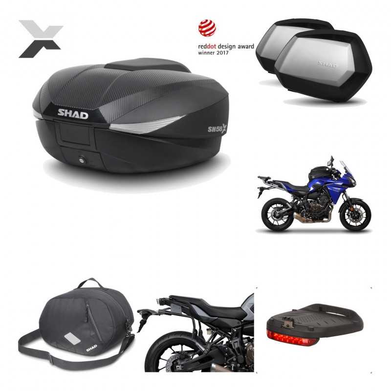 Lateral cases + back trunk + big top fitting + accessories + 3p hardware  SH58X 