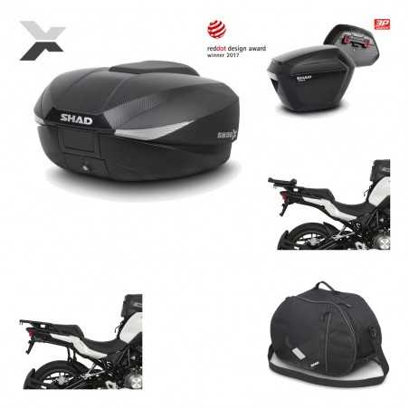 SHAD Maletas laterales + baul trasero herraje montaje bolsa interna 3p SH58X SH23 KIT-194187