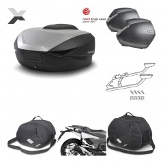 SHAD Maletas laterales + baul trasero herraje montaje accesorios 3p SH59X ALU SH36 SH 36 KIT-194539