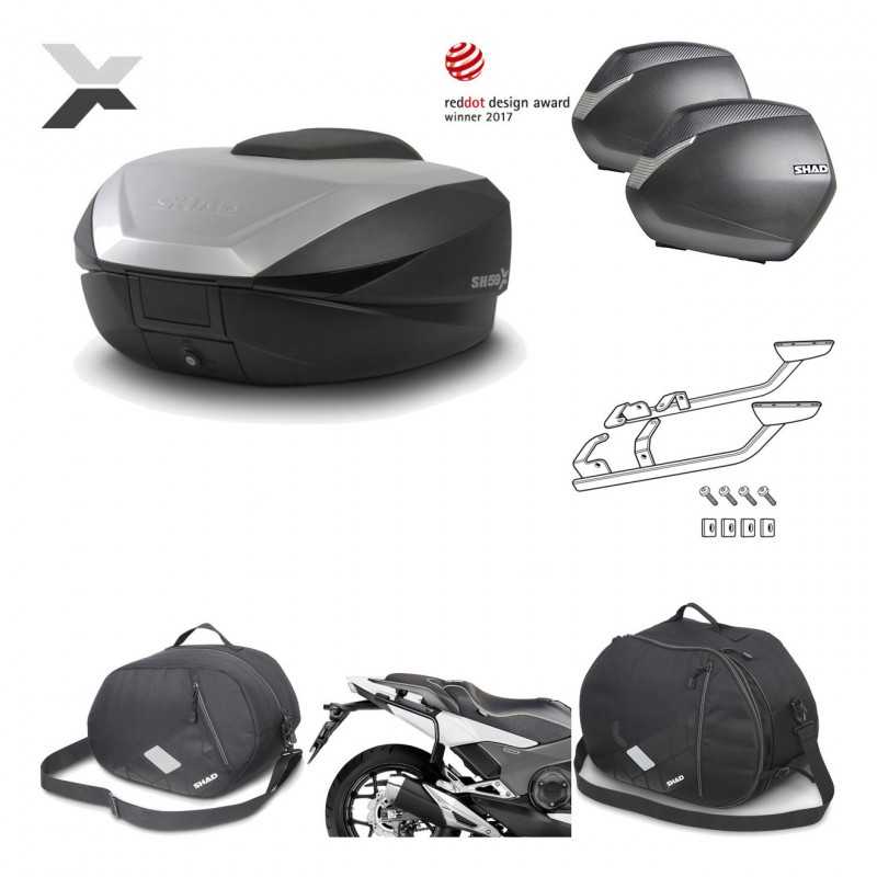 Lateral cases + back trunk + big top fitting + accessories + 3p hardware  SH59X 