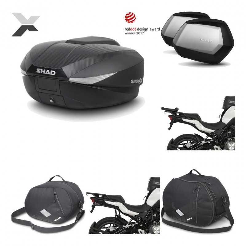 Lateral cases + back trunk + big top fitting + accessories + 3p hardware  SH58X 