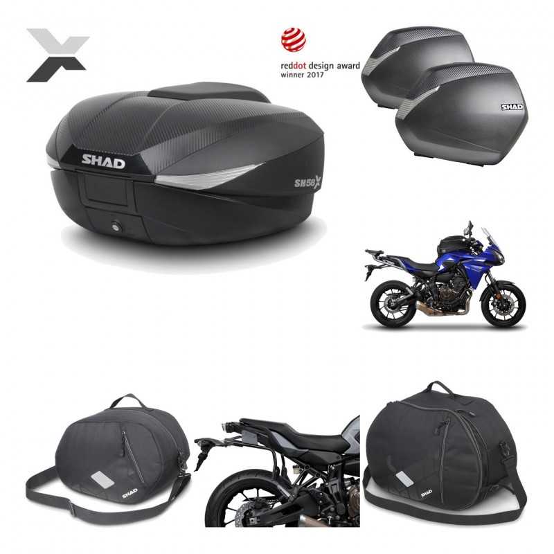 Lateral cases + back trunk + big top fitting + accessories + 3p hardware  SH58X 