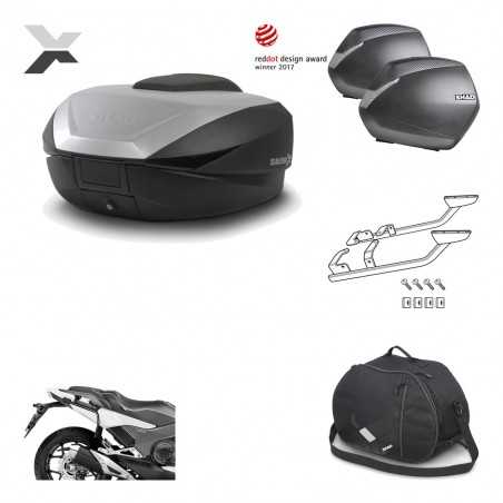 SHAD Maletas laterales + baul trasero herraje montaje bolsa interna 3p SH59X ALU SH36 SH 36 KIT-194540