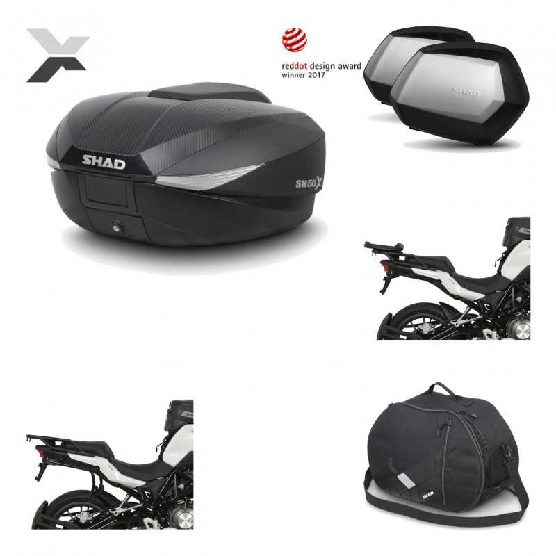 Lateral cases + back trunk + big top fitting + internal bag + 3p hardware  SH58X