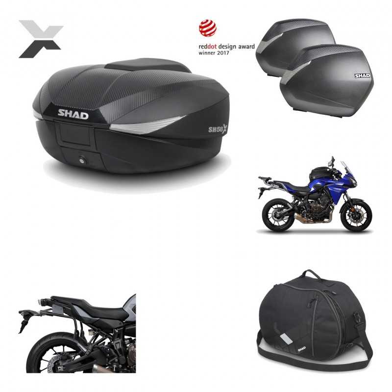 Lateral cases + back trunk + big top fitting + internal bag + 3p hardware  SH58X