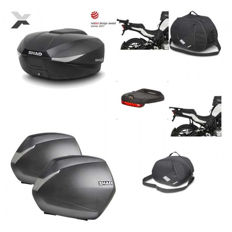 SHAD Maletas laterales + baul trasero herraje montaje accesorios 3p SH58X SH36 SH 36 KIT-194191