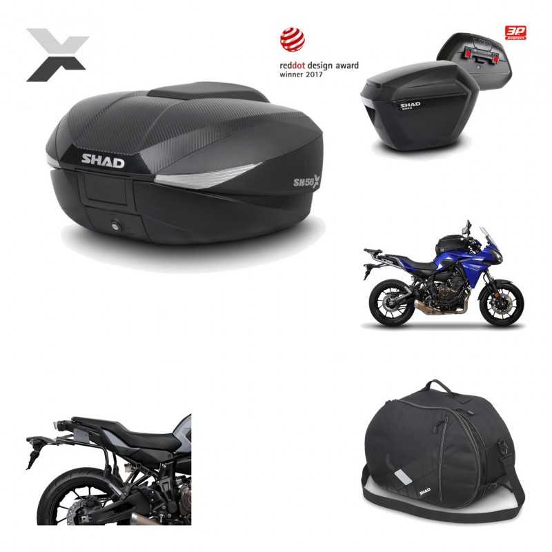 Lateral cases + back trunk + big top fitting + internal bag + 3p hardware  SH58X