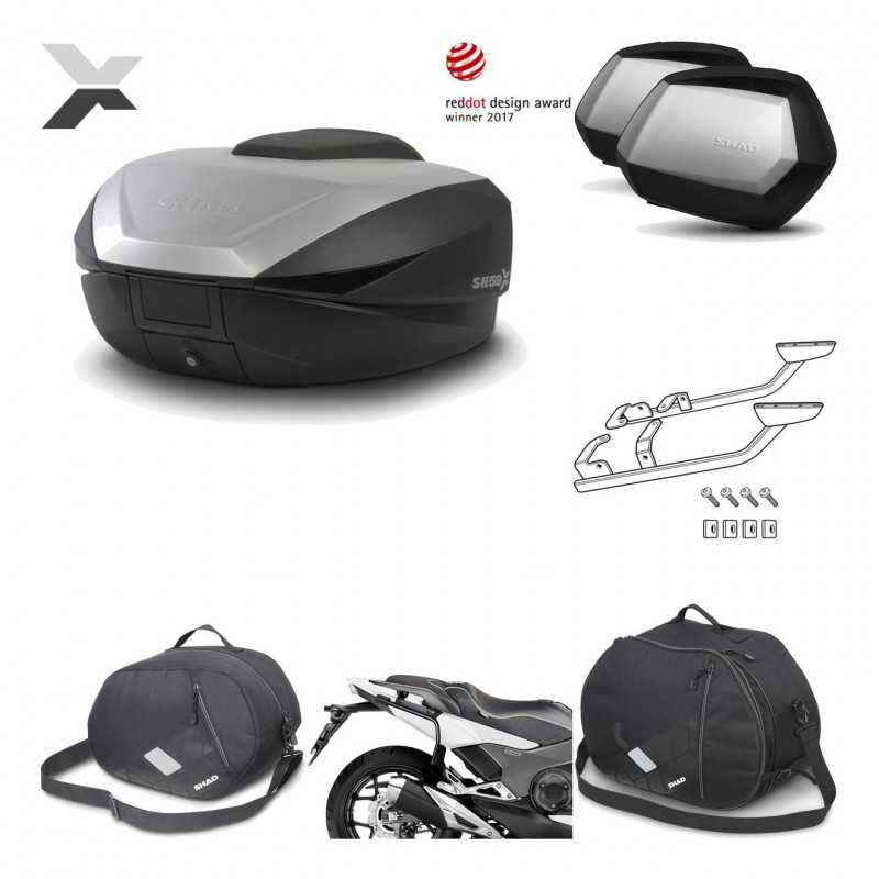 Lateral cases + back trunk + big top fitting + accessories + 3p hardware  SH59X 