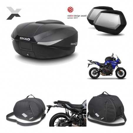 SHAD Maletas laterales + baul trasero herraje montaje accesorios 3p SH58X SC SH35 PREMIUM KIT-194141