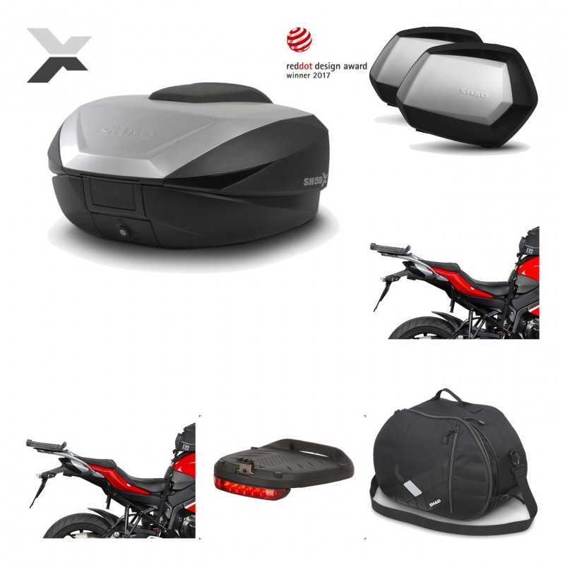 Lateral cases + back trunk + big top fitting + accessories + 3p hardware  SH59X 