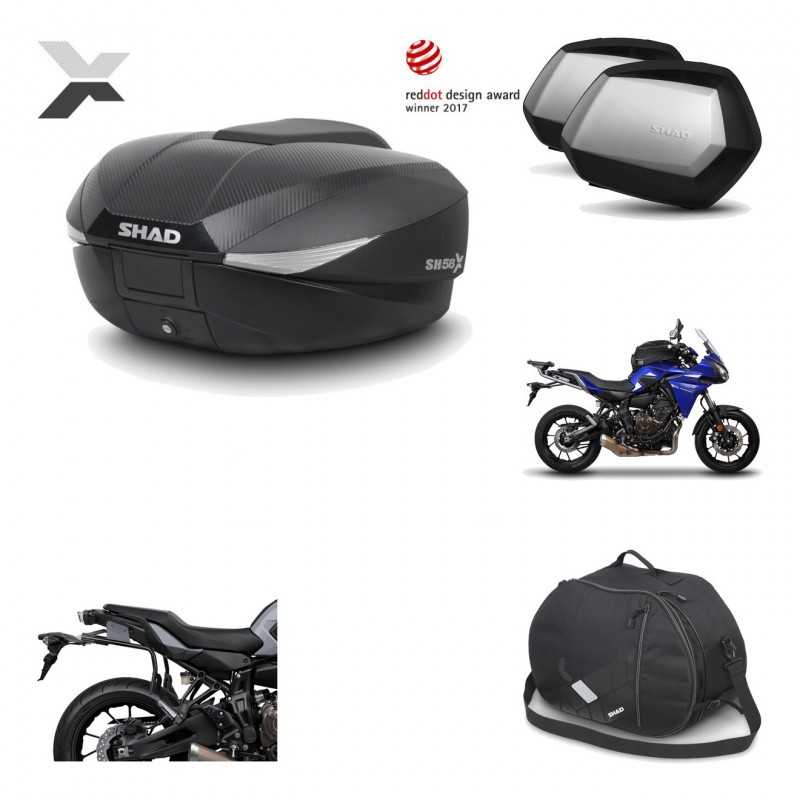 Lateral cases + back trunk + big top fitting + internal bag + 3p hardware  SH58X