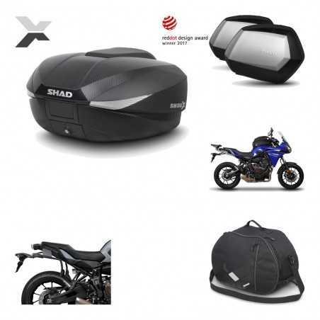 SHAD Maletas laterales + baul trasero herraje montaje bolsa interna 3p SH58X SC SH35 PREMIUM KIT-194142