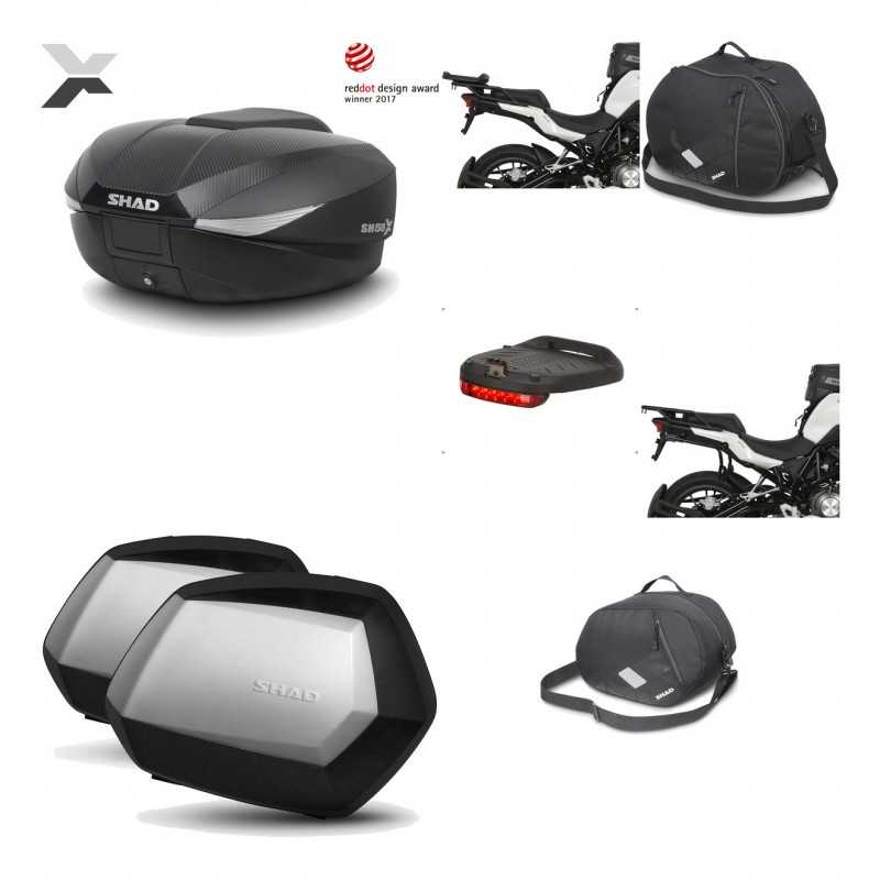 Lateral cases + back trunk + big top fitting + accessories + 3p hardware  SH58X 