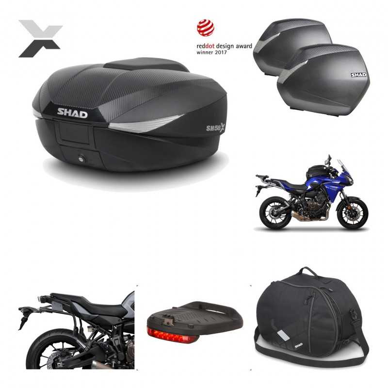 Lateral cases + back trunk + big top fitting + accessories + 3p hardware  SH58X 