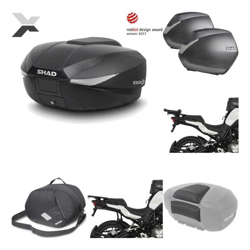 SHAD Maletas laterales + baul trasero herraje montaje accesorios 3p SH58X SH36 SH 36 KIT-194197