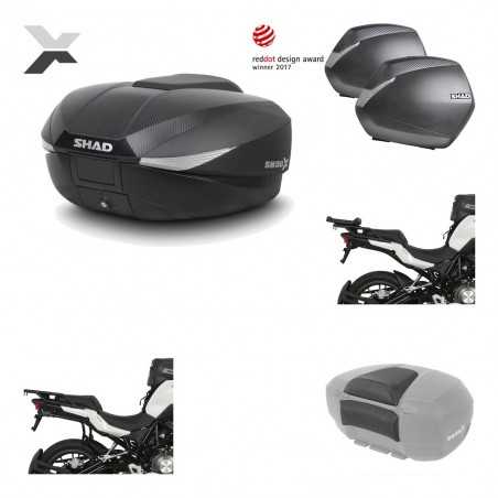 SHAD Maletas laterales + baul trasero herraje montaje respaldo de pasajero 3p SH58X SH36 SH 36 KIT-194198