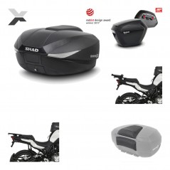 Lateral cases + back trunk + big top fitting + passenger support + 3p hardware  