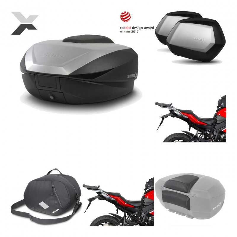 Lateral cases + back trunk + big top fitting + accessories + 3p hardware  SH59X 