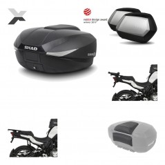 Lateral cases + back trunk + big top fitting + passenger support + 3p hardware  