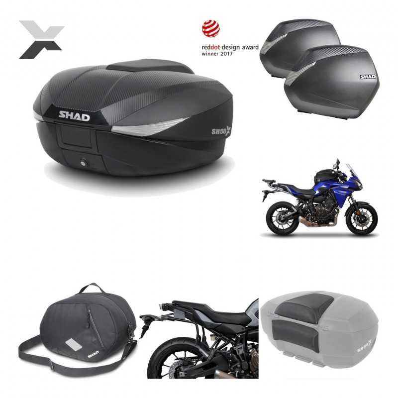 Lateral cases + back trunk + big top fitting + accessories + 3p hardware  SH58X 