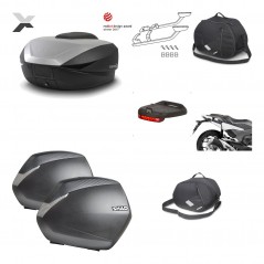 SHAD Maletas laterales + baul trasero herraje montaje accesorios 3p SH59X ALU SH36 SH 36 KIT-194551