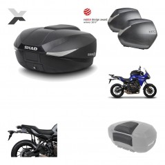 Lateral cases + back trunk + big top fitting + passenger support + 3p hardware  