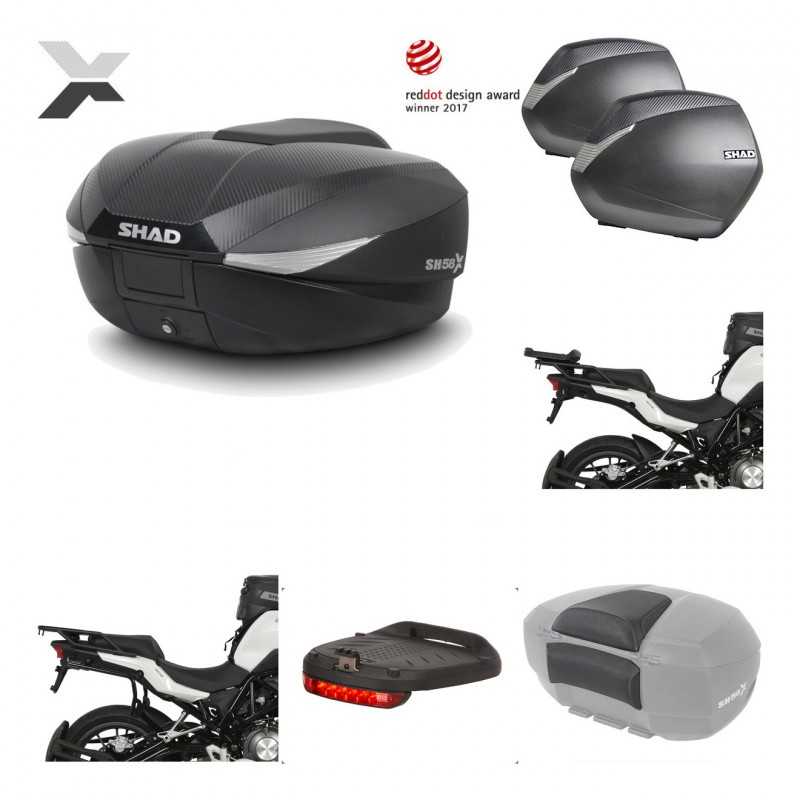 SHAD Maletas laterales + baul trasero herraje montaje accesorios 3p SH58X SH36 SH 36 KIT-194204