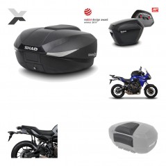 Lateral cases + back trunk + big top fitting + passenger support + 3p hardware  