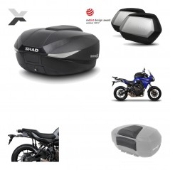 Lateral cases + back trunk + big top fitting + passenger support + 3p hardware  