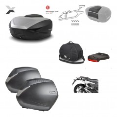 SHAD Maletas laterales + baul trasero herraje montaje accesorios 3p SH59X ALU SH36 SH 36 KIT-194600