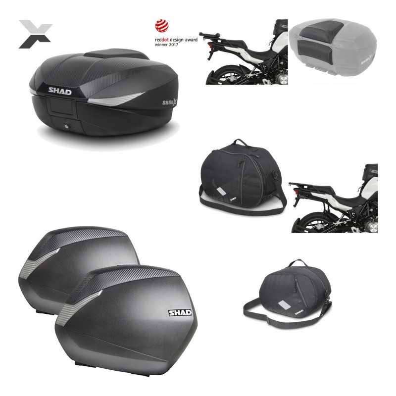 Lateral cases + back trunk + big top fitting + accessories + 3p hardware  SH58X 