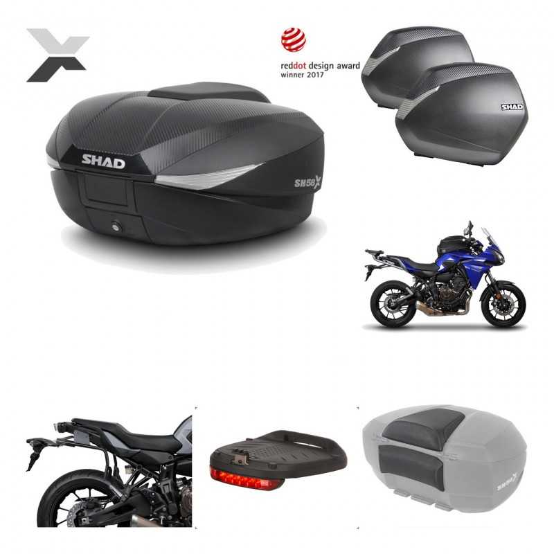 Lateral cases + back trunk + big top fitting + accessories + 3p hardware  SH58X 