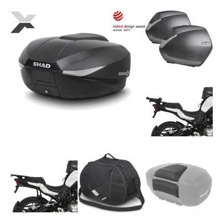 Lateral cases + back trunk + big top fitting + accessories + 3p hardware SH58X