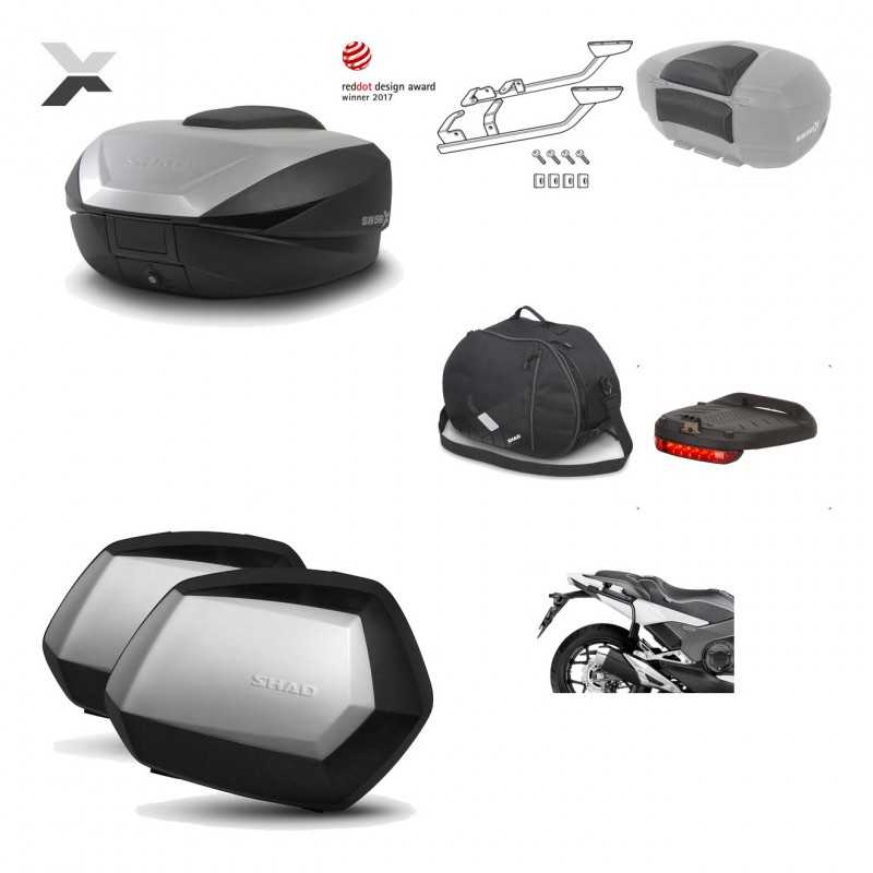 Lateral cases + back trunk + big top fitting + accessories + 3p hardware  SH59X 