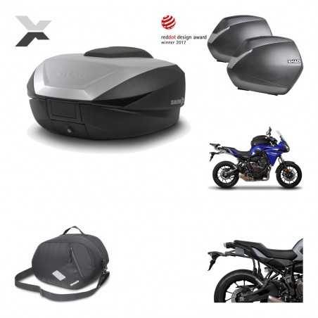 SHAD Maletas laterales + baul trasero herraje montaje 3p bolsa interna SH59X ALU SH36 SH 36 KIT-194605