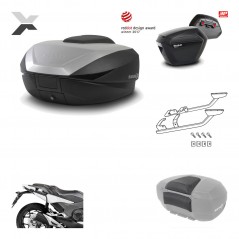 Lateral cases + back trunk + big top fitting + passenger support + 3p hardware  