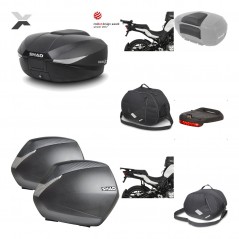 Lateral cases + back trunk + big top fitting + accessories + 3p hardware  SH58X 