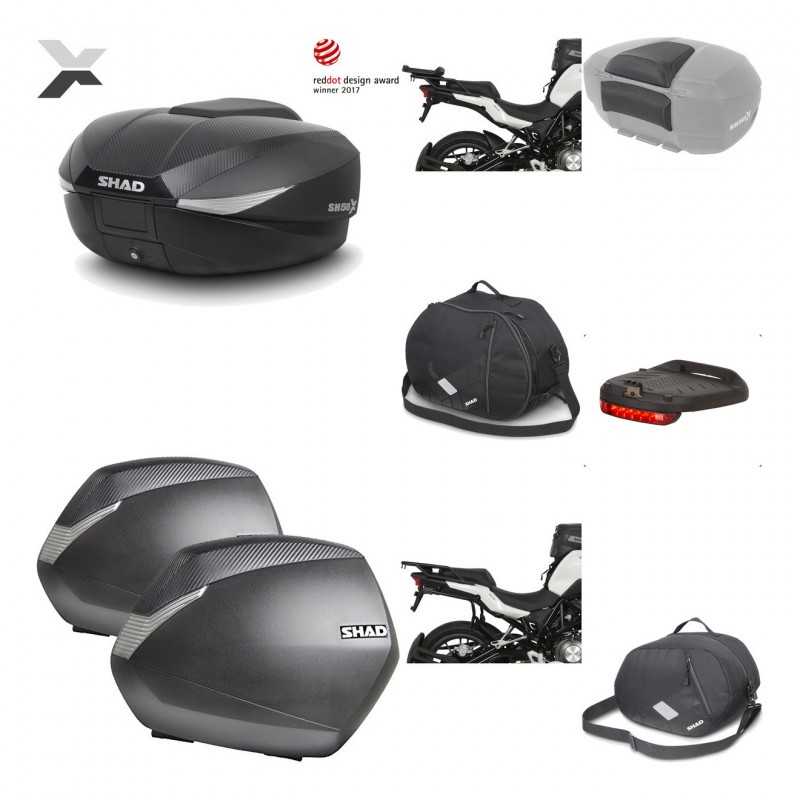 SHAD Maletas laterales + baul trasero herraje montaje accesorios 3p SH58X SH36 SH 36 KIT-194215