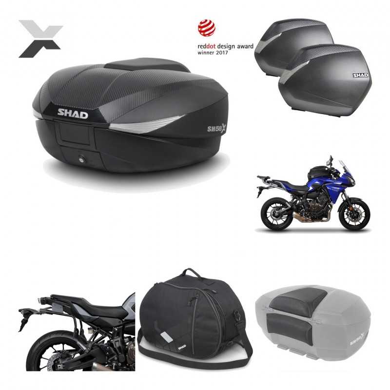 Lateral cases + back trunk + big top fitting + accessories + 3p hardware  SH58X 