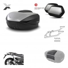 Lateral cases + back trunk + big top fitting + passenger support + 3p hardware  