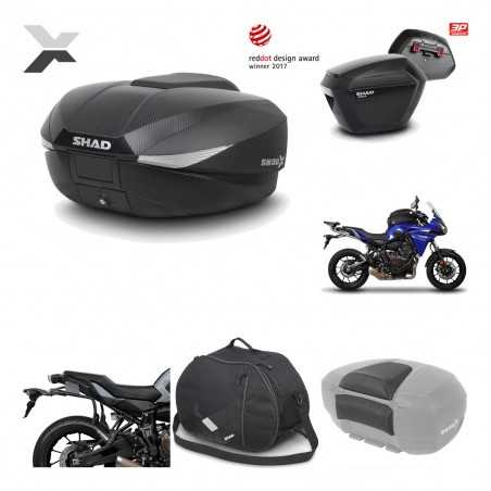 SHAD Maletas laterales + baul trasero herraje montaje accesorios 3p SH58X SH23 KIT-194163