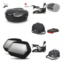 SHAD Maletas laterales + baul trasero herraje montaje accesorios 3p SH58X SC SH35 PREMIUM KIT-194219