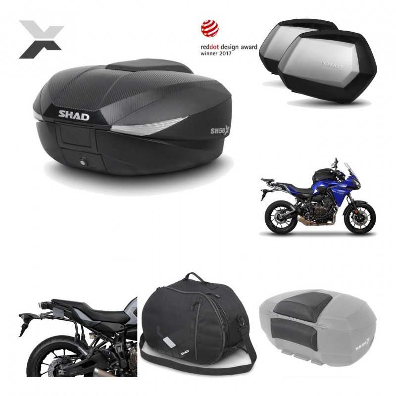 Lateral cases + back trunk + big top fitting + accessories + 3p hardware  SH58X 