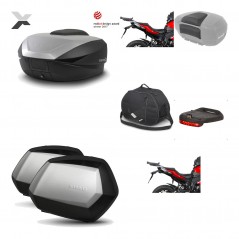 SHAD Maletas laterales + baul trasero herraje montaje accesorios 3p SH59X ALU SC SH35 PREMIUM KIT-194316