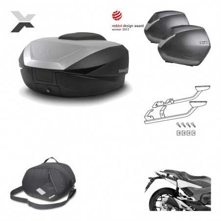 Lateral cases + back trunk + big top fitting + 3p hardware + internal bag  SH59X