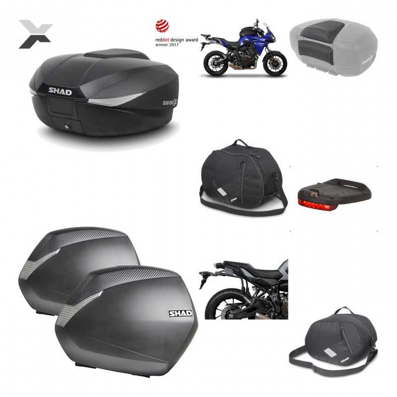 Lateral cases + back trunk + big top fitting + accessories + 3p hardware  SH58X 