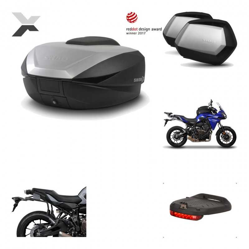 Lateral cases + back trunk + big top fitting + brake light + 3p hardware  SH59X 
