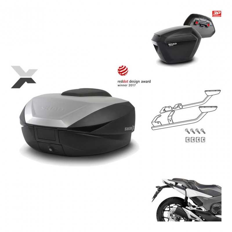 Lateral cases + back trunk + big top fitting + 3p hardware  SH59X ALU  SH23