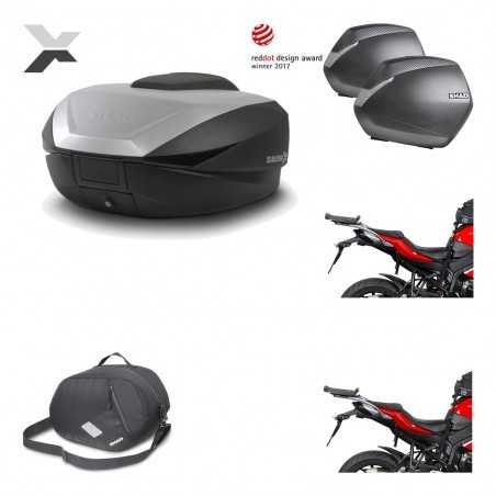 SHAD Maletas laterales + baul trasero herraje montaje 3p bolsa interna SH59X ALU SH36 SH 36 KIT-194269