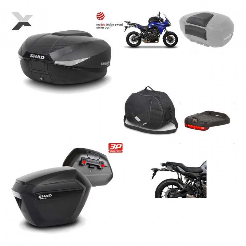 Lateral cases + back trunk + big top fitting + accessories + 3p hardware  SH58X 